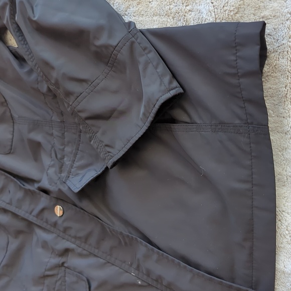 Calvin Klein Womens Full Zip Coat Jacket Mock Neck Long Sleeves Black Size M - Picture 4 of 8